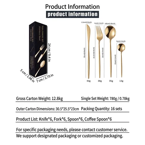Stainless Steel Mirror Polished Cutlery Knife Fork Spoon Tea Spoon For Kitchen Dining Modern Minimalist Luxury Tableware