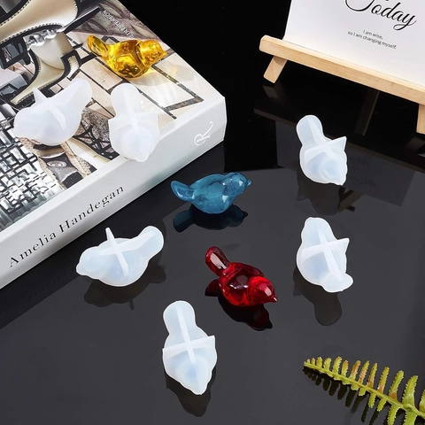 Stampo In Silicone Animale Realistico Uccello Orso Coniglio Scimmia Delfino Mucca Forme 3D Fai Da Te Resina Torta
