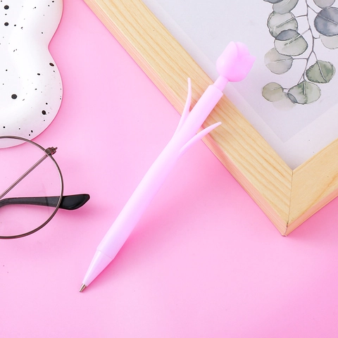Porte-mine En Forme De Tulipe Outil D'écriture Créatif En Plastique Pour Étudiants École Bureau Papeterie Mignonne