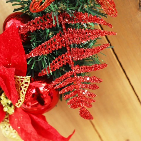 Weihnachts Kranz Rote Poinsettia Blumen Zapfen Beeren Bälle PVC Tannennadeln Haustür Deko Festlicher Schmuck
