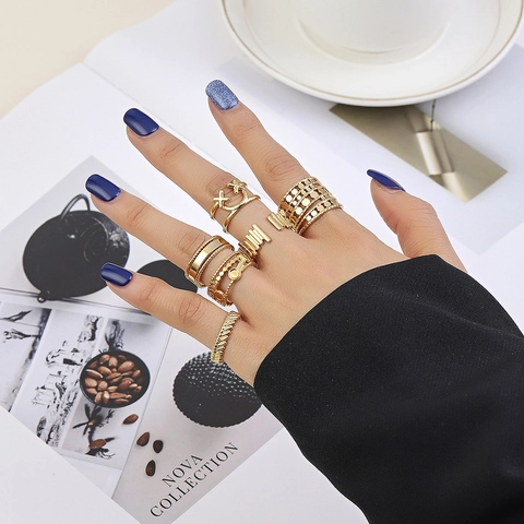 Anello Aperto Regolabile In Acciaio Inossidabile Gioielli Geometrici Minimalisti Per Donna Design Di Nicchia Personalizzato
