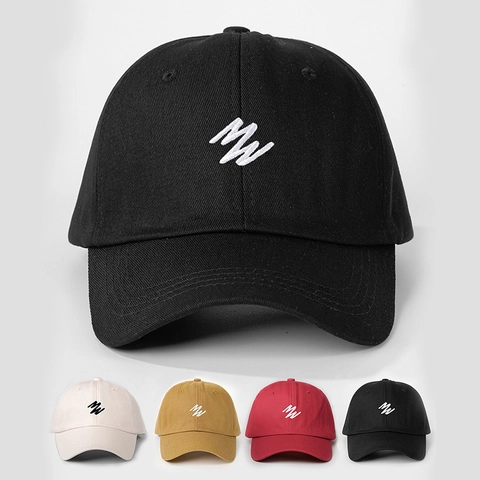 Bestickte Buchstaben Baseballkappe Verstellbare Polyester Sonnenschutz Outdoor Freizeit Sonnenhut Damen Herren