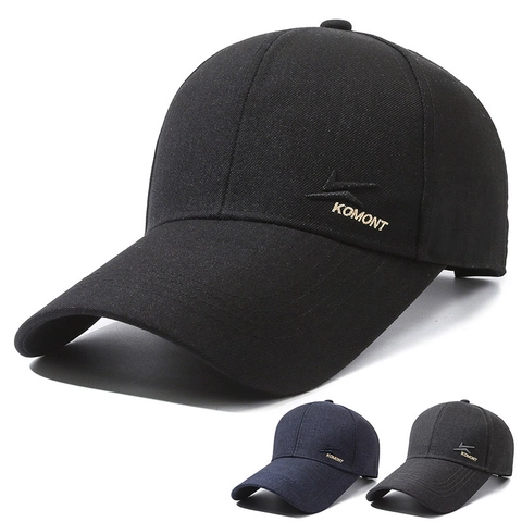 Casquette De Baseball Pour Hommes Chapeau Soleil Sport Plein Air Visière Courbée Réglable Lettre Brodée