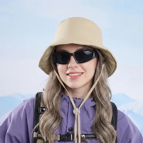 Sombrero De Pescador Acolchado De Invierno Impermeable Resistente Al Viento Cálido Con Cordón Ajustable Para Exterior
