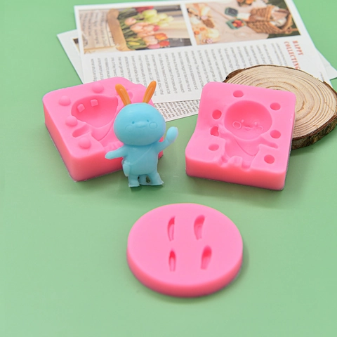 Rabbit Silicone Mold Cartoon Bunny Shape 3D DIY Cake Decorating Fondant Chocolate Plaster Resin Craft Tool