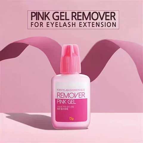 Eyelash Extension Glue Remover Professional Pink Clear Gel Liquid Eye Makeup Removal Tools For Eyelash Extensions