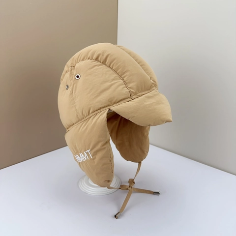 Winter Trapper Hat Quilted Padded Windproof Warm Ear Protection Earflap Aviator Bomber Hat For Men Women Korean Style