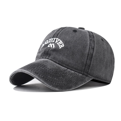 Cappello Da Baseball In Cotone Lavato Con Lettere Ricamate Retro Regolabile Protezione Solare Cappello Outdoor Unisex