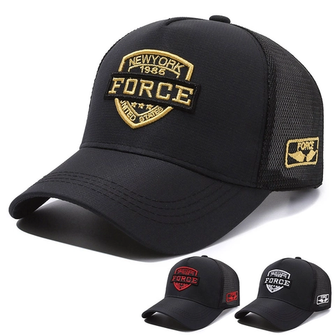 Casquette de Baseball avec Lettres Brodées Haut de Forme Maille Respirante Casquette Trucker pour Hommes Femmes Extérieur Décontracté Chapeau de Soleil Snapback