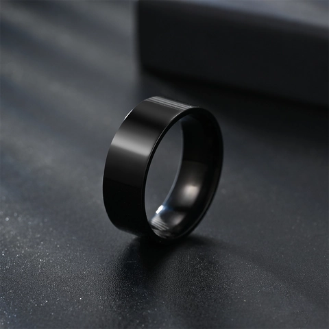 Polished Plain Band Ring Stainless Steel Comfort Fit Minimalist Classic Jewelry For Men Women High Shine Smooth Surface