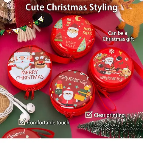 Christmas Stationery School Supplies Cartoon Santa Reindeer Stickers Erasers Pens Student Awards Kids Gifts Small Prizes