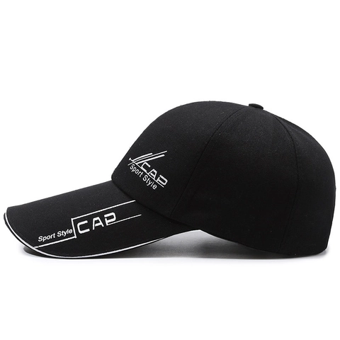 Baumwolle Baseball Kappe Langer Schirm Verstellbare Metallschnalle Outdoor Sport Stil Sonnenschutz Hut