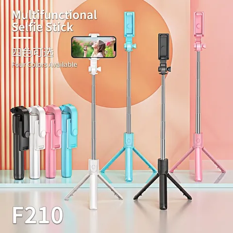 Trípode de Palo Selfie Bluetooth Integrado Con Luz de Relleno LED Acero Inoxidable Plegable Soporte para Teléfono Inteligente Portátil Control Remoto Accesorio de Fotografía