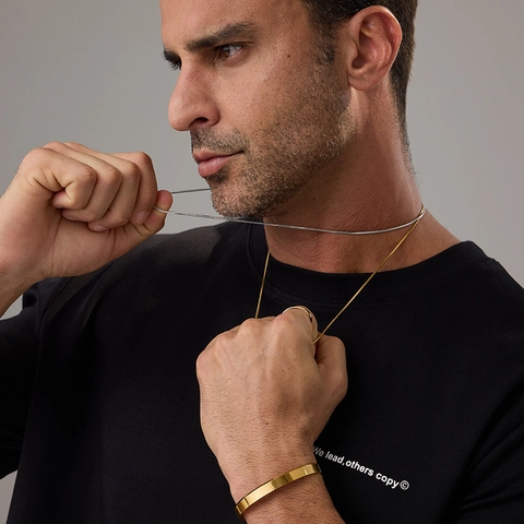 Minimalist Snake Bone Chain Necklace 316L Stainless Steel 18K Gold Plated Basic Layering Jewelry Men Women