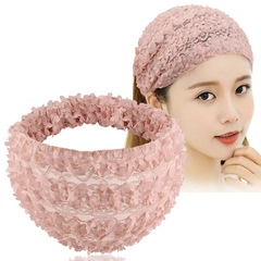 Cerchietto a Tesa Larga in Pizzo Floreale 3D da Donna Elegante Fascia per Capelli in Rete per Copertura Capelli Bianchi Accessori per Capelli Quotidiani