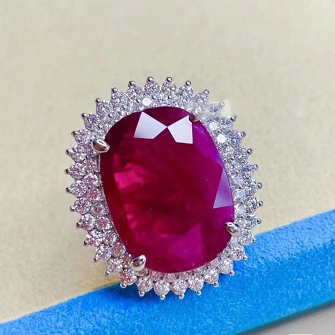 Vintage Kupfer Ring Für Damen Oval Rosarot Strass Eingelegt Halo Prinzessin Stil Verstellbar Bankett Schmuck Ring