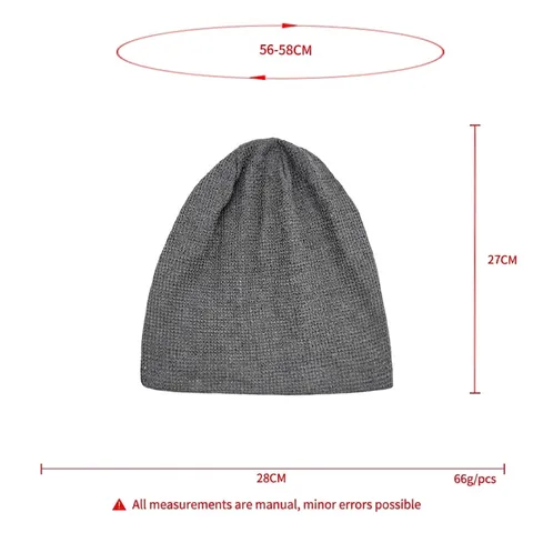 Berretto Beanie In Maglia Waffle Invernale Foderato In Pile Casual Spesso Caldo Per Uomo E Donna Ciclismo All'aperto