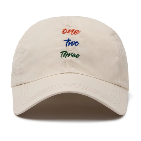 Quick Drying Baseball Cap Breathable Laser Perforated Mesh Sun Hat Letter Embroidery Outdoor Sports Men Women