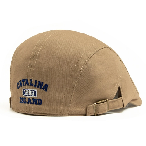 American Retro Ivy Cap 100% Baumwolle Bestickte Buchstaben Verstellbare Schiebermütze Lässiger Sonnenschutz Unisex