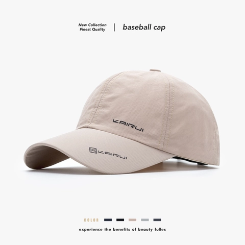 Baseball Cap Quick Dry Polyester Breathable Sun Protection Outdoor Sports Adjustable Letter Print For Men Women