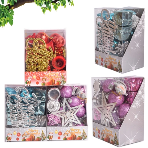 Addobbi Per Albero Di Natale Decorazioni Da Appendere Plastica Palle Stelle Campane Per Arredamento Casa Festa