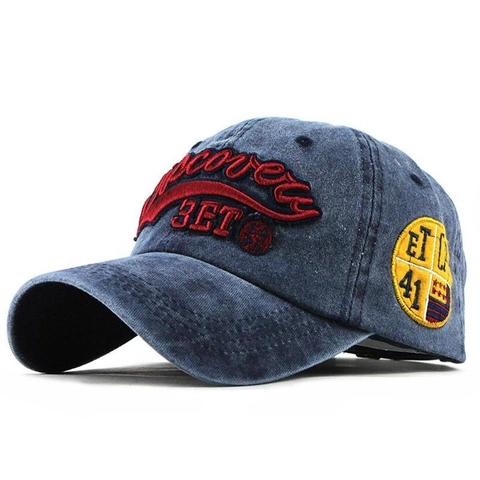 Vintage Washed Cotton Baseball Cap For Men Women Distressed Embroidered Letter Adjustable Outdoor Sun Hat Fashion Casual Sport Cap