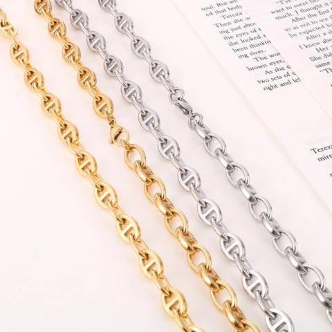 Collana A Catena In Acciaio Inossidabile Naso Di Maiale Gioielli Accessorio Di Moda