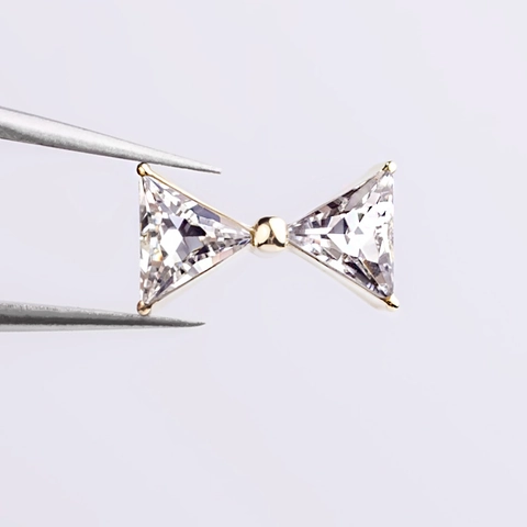 Bijoux Pour Ongles En Alliage Et Strass Forme De Nœud 3D Décorations De Manucure Accessoires