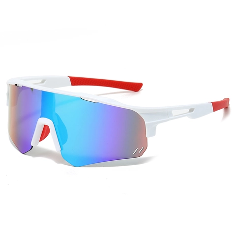 Occhiali Da Sole Ciclismo UV400 Occhiali Sportivi PC Rivestimento Specchio Antivento Per Corsa Pesca Attività All'aperto Unisex