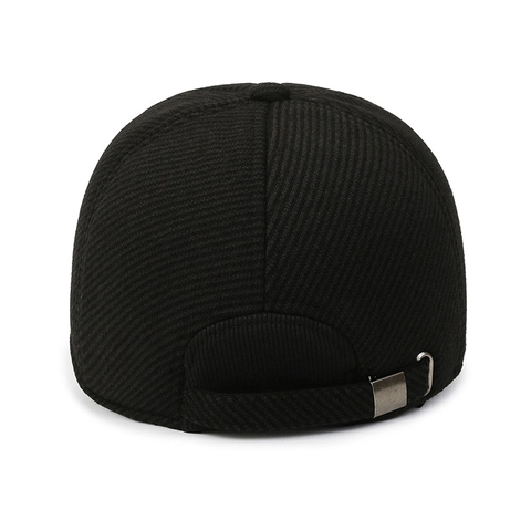 Herren Winter Baseballkappe Mit Ohrenschützer Verdickter Wollstoff Warm Winddicht Outdoor Schirmmütze Verstellbar