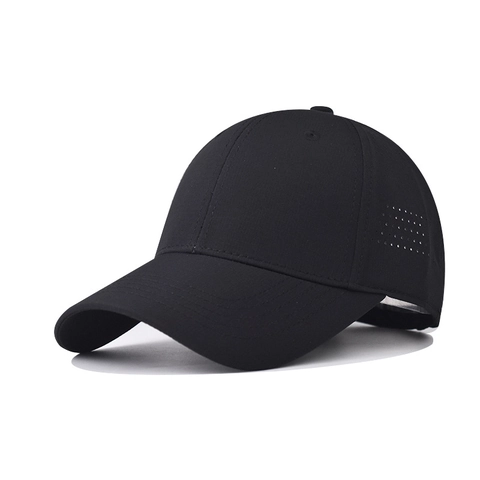 Outdoor Sports Baseball Cap Breathable Quick Dry Waterproof Nylon Spandex Polyester Laser Perforated Sun Hat Adjustable