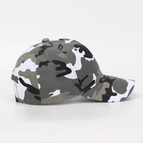 Casquette De Baseball Camouflage Coton Polyester Visière Courbée Réglable Tactique Sport Plein Air Unisexe