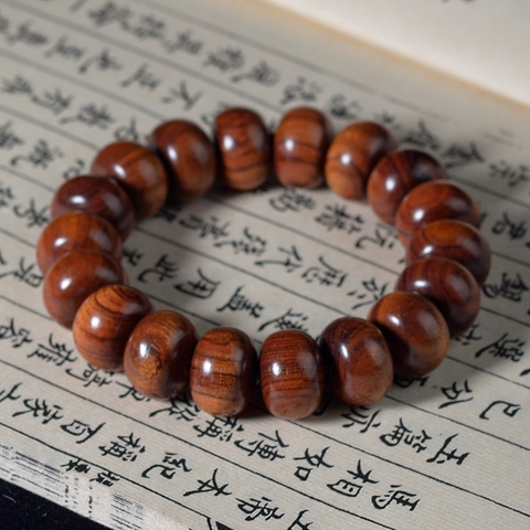 Natural Wood Beaded Bracelet Minimalist Zen Buddhist Abacus Beads Hand Chain For Men Women Daily Meditative Jewelry Accessory