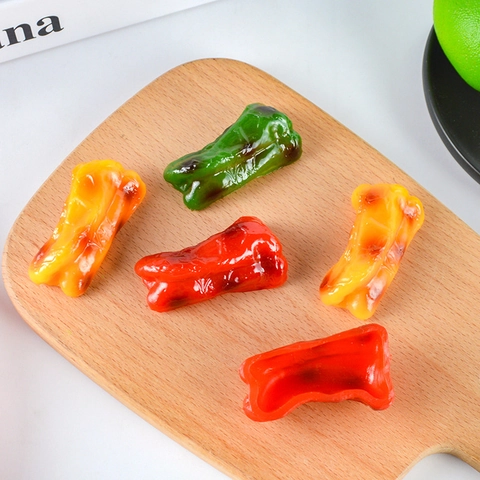 Realistic Artificial Bell Pepper Simulation Vegetable Model PVC For Kitchen Decor Photography Props Educational Toy