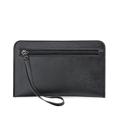 Damen PU Leder Clutch Tasche Lange Reißverschluss Geldbörse Handytasche Handgelenktasche Lässig Retro Große Kapazität Elegant