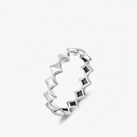 Anelli In Argento Sterling 925 Per Donna Minimalista Geometrico Stella Maglia Di Catena Retro Ins Stile Gioielli