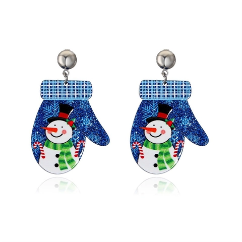 Orecchini Di Natale Acrilico Glitter Babbo Natale Pupazzo Di Neve Renna Gioielli Per Feste Festive Per Donne Simpatica Novità