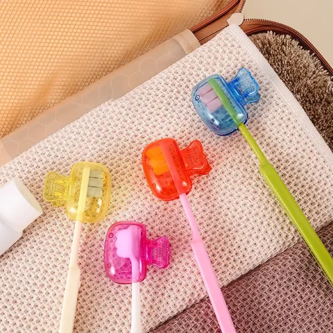 Copertura Portatile Per Testina Spazzolino Da Denti Plastica Trasparente Tappo Protettivo Per Viaggi All Aperto Clip Di Conservazione