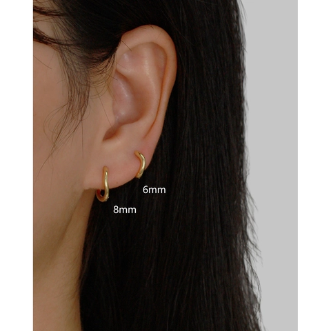 Pendientes De Aro De Plata De Ley 925 Con Forma De Onda Irregular Hebillas Geométricas Minimalistas Para Mujeres