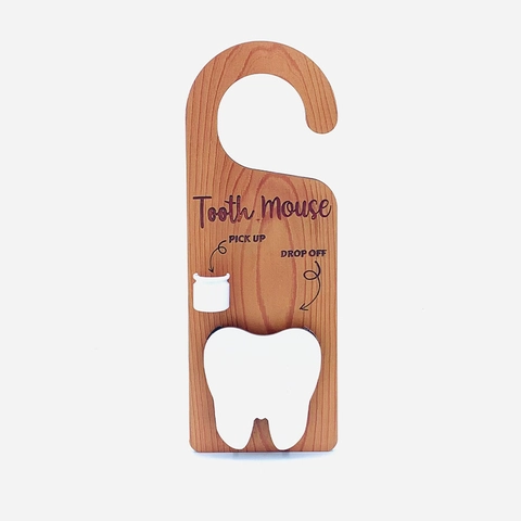 Appendiporta In Legno Della Fatina Dei Denti Targa Per Maniglia Regalo Per Bambini Scatola Premiazione Decor