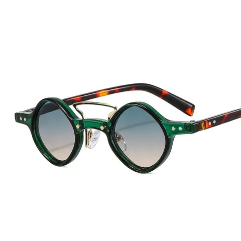 Retro Punk Sunglasses Small Irregular Geometric Frame PC Protection Hip Hop Motorcycle Fashion Eyewear Men Women