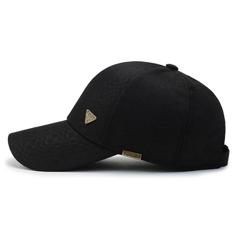 Gorra De Béisbol Para Hombre Algodón Sarga Ajustable Gorro De Sol Exterior Moda Casual Con Decoración De Metal