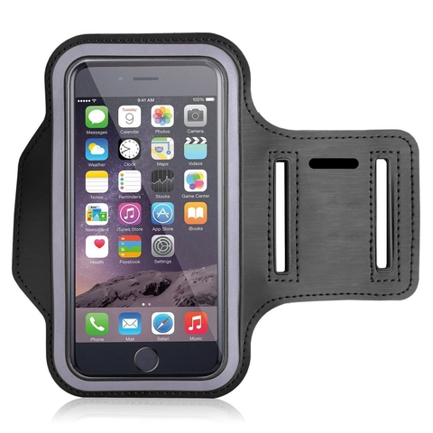 Sports Phone Armband Neoprene Case With Touchscreen Reflective Strip Adjustable Strap For Running Fitness Gym Workout