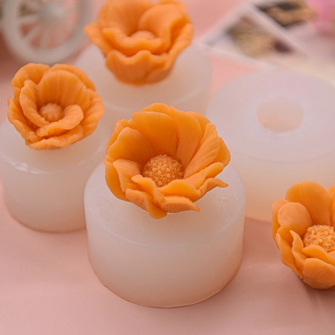 3D Bloem Siliconen Vorm Voor DIY Handgemaakte Roos Aromatherapie Kaars Zeep Gips Ornament Hars Gieten Knutselgereedschap