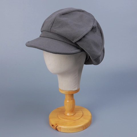 Gorra Newsboy De Algodón Retro Para Mujer Sombrero De Pintor Octogonal Ajustable Color Sólido Casual Primavera Otoño Ala Ancha