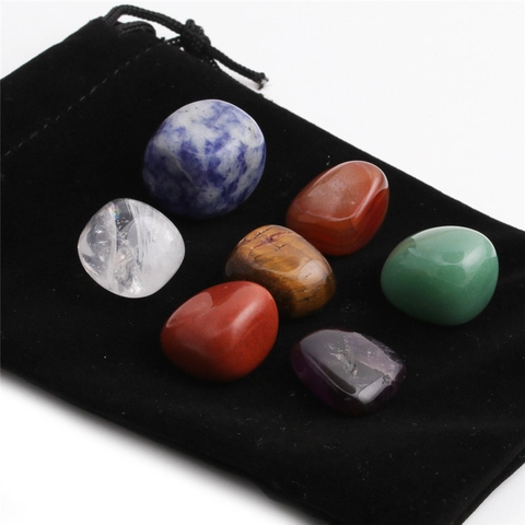 Natürliche Trommelsteine Heilkristalle Polierte Edelsteine Amethyst Tigerauge Für Meditation Yoga Reiki Spirituelles Dekor