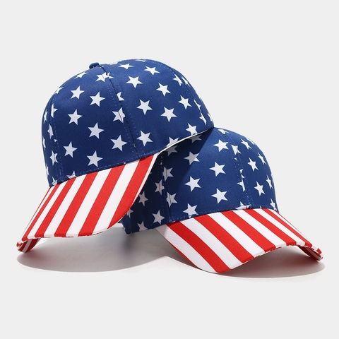 Cappello Da Baseball Con Bandiera USA Regolabile Stelle E Strisce Protezione Solare Vintage Cappello Uomo Donna