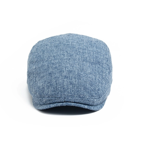 Men Cotton Linen Flat Cap Retro Adjustable Breathable Beret Ivy Hat Vintage Casual Sun Protection Newsboy Style