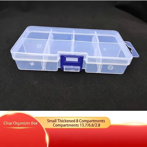 Transparente Kunststoff Aufbewahrungsbox PP Klar Geteilte Schmuckschatulle Abnehmbare Gitter Bastel Organizer Box Für Perlen Teile