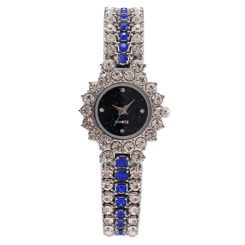 Orologio Al Quarzo Da Donna Di Lusso Bracciale In Metallo Con Strass Quadrante Cielo Stellato Gioielli Di Moda